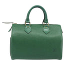 LOUIS VUITTON Epi Speedy 25 Hand Bag Borneo Green M43014 LV Auth 199134V-2