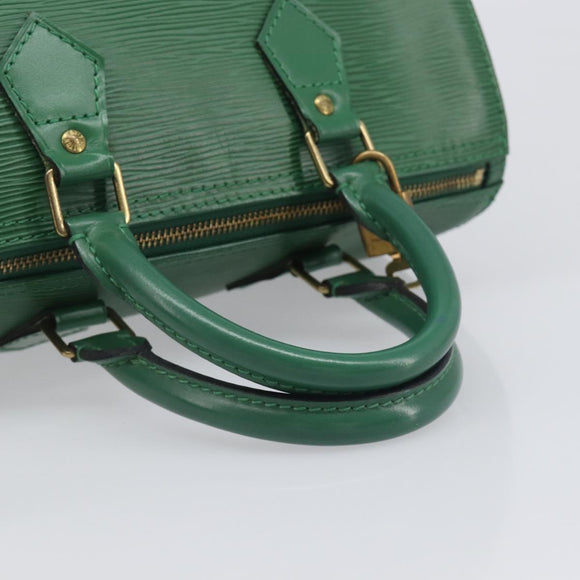 LOUIS VUITTON Epi Speedy 25 Hand Bag Borneo Green M43014 LV Auth 199134V