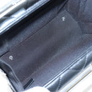 CHANEL Matelasse Hand Bag Lamb Skin 2way Black Silver CC Auth 199135SM-20
