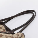 GUCCI GG Canvas Web Sherry Line Princi Tote Bag Beige Gold 163805 Auth 199136V-8