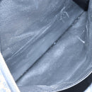 CELINE Macadam Canvas Boston Bag PVC Leather Black Gold Auth 199137V-23