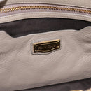 Miu Miu Tote Bag Leather 2way Beige Gold Auth 199139V-19
