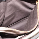Miu Miu Tote Bag Leather 2way Beige Gold Auth 199139V-25