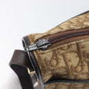 Christian Dior Trotter Canvas Shoulder Bag Beige Gold Auth 199140-9