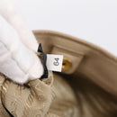 PRADA Hand Bag Vittero Dino Leather 2way Beige Gold Auth 199142V-12