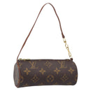 LOUIS VUITTON Monogram Papillon Pouch LV Auth 199149-1