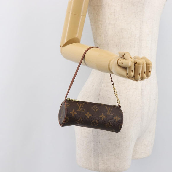 LOUIS VUITTON Monogram Papillon Pouch LV Auth 199149