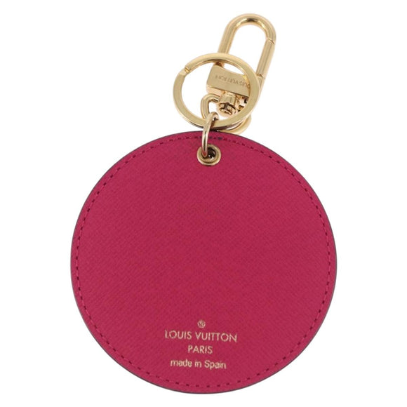 LOUIS VUITTON Damier Ebene Key Holder Illustre Charm M65138 LV Auth 199151V