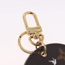 LOUIS VUITTON Damier Ebene Key Holder Illustre Charm M65138 LV Auth 199151V-5