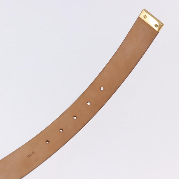 LOUIS VUITTON Multicolor Ceinture Carre Belt White M9682 LV Auth 199153V