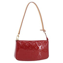 LOUIS VUITTON Monogram Vernis Pochette Accessoires Rouge Grunadine Auth 199154V-1