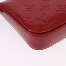 LOUIS VUITTON Monogram Vernis Pochette Accessoires Rouge Grunadine Auth 199154V-16