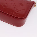 LOUIS VUITTON Monogram Vernis Pochette Accessoires Rouge Grunadine Auth 199154V-17