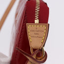 LOUIS VUITTON Monogram Vernis Pochette Accessoires Rouge Grunadine Auth 199154V-18