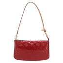 LOUIS VUITTON Monogram Vernis Pochette Accessoires Rouge Grunadine Auth 199154V-13