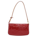 LOUIS VUITTON Monogram Vernis Pochette Accessoires Rouge Grunadine Auth 199154V-2