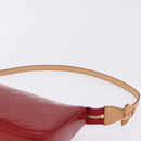 LOUIS VUITTON Monogram Vernis Pochette Accessoires Rouge Grunadine Auth 199154V-9
