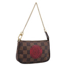 LOUIS VUITTON Damier Ebene T&B Mini Pochette Accessoires N58011 LV Auth 199155A-1