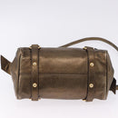 Miu Miu Hand Bag Vitellolux 2way Gold Auth 199156V-12