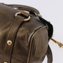 Miu Miu Hand Bag Vitellolux 2way Gold Auth 199156V-14