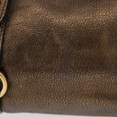 Miu Miu Hand Bag Vitellolux 2way Gold Auth 199156V-4