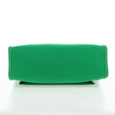 HERMES Air Zip PM Hand Bag Canvas 2way Green Silver Auth 199157SM-5