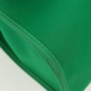 HERMES Air Zip PM Hand Bag Canvas 2way Green Silver Auth 199157SM-18