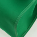 HERMES Air Zip PM Hand Bag Canvas 2way Green Silver Auth 199157SM-19