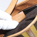 GUCCI Jackie Sherry Line Hand Bag Leather Brown Gold 001 4057 Auth 199158A-12