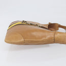 GUCCI Jackie Sherry Line Hand Bag Leather Brown Gold 001 4057 Auth 199158A-3