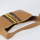 GUCCI Jackie Sherry Line Hand Bag Leather Brown Gold 001 4057 Auth 199158A-6