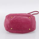 Miu Miu Hand Bag Vitellolux 2way Pink Gold Auth 199159M-5