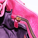 Miu Miu Hand Bag Vitellolux 2way Pink Gold Auth 199159M-22