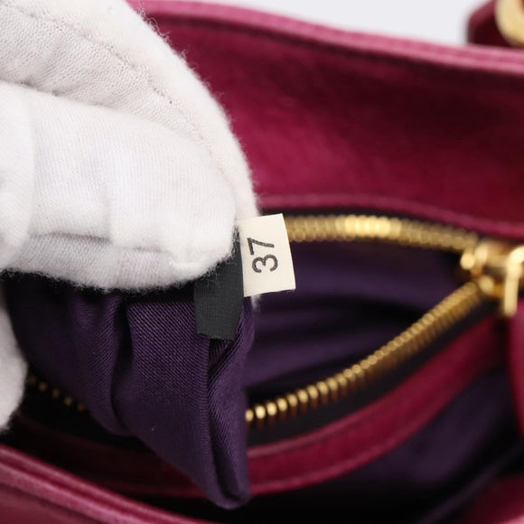Miu Miu Hand Bag Vitellolux 2way Pink Gold Auth 199159M
