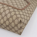 GUCCI GG Supreme Web Sherry Line Tote Bag PVC Beige Gold 002 58 6487 Auth 199161-9