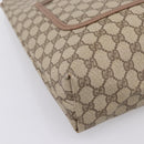 GUCCI GG Supreme Web Sherry Line Tote Bag PVC Beige Gold 002 58 6487 Auth 199161-14