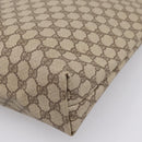 GUCCI GG Supreme Web Sherry Line Tote Bag PVC Beige Gold 002 58 6487 Auth 199161-15