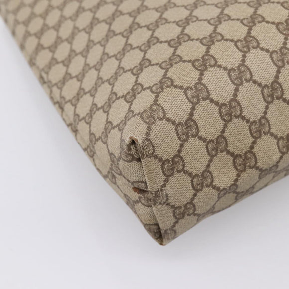 GUCCI GG Supreme Web Sherry Line Tote Bag PVC Beige Gold 002 58 6487 Auth 199161