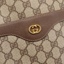 GUCCI GG Supreme Web Sherry Line Tote Bag PVC Beige Gold 002 58 6487 Auth 199161-17