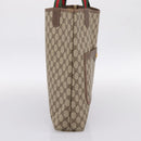 GUCCI GG Supreme Web Sherry Line Tote Bag PVC Beige Gold 002 58 6487 Auth 199161-3