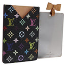 LOUIS VUITTON Monogram Multicolor Etui Hand Mirror Black M92651 LV Auth 199163V-1