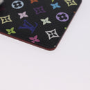 LOUIS VUITTON Monogram Multicolor Etui Hand Mirror Black M92651 LV Auth 199163V-10