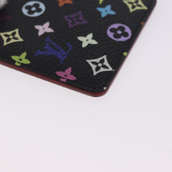 LOUIS VUITTON Monogram Multicolor Etui Hand Mirror Black M92651 LV Auth 199163V