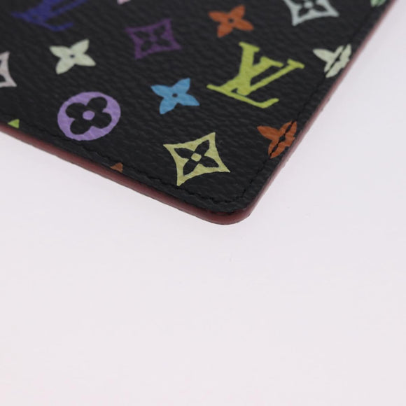 LOUIS VUITTON Monogram Multicolor Etui Hand Mirror Black M92651 LV Auth 199163V