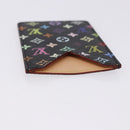 LOUIS VUITTON Monogram Multicolor Etui Hand Mirror Black M92651 LV Auth 199163V-6
