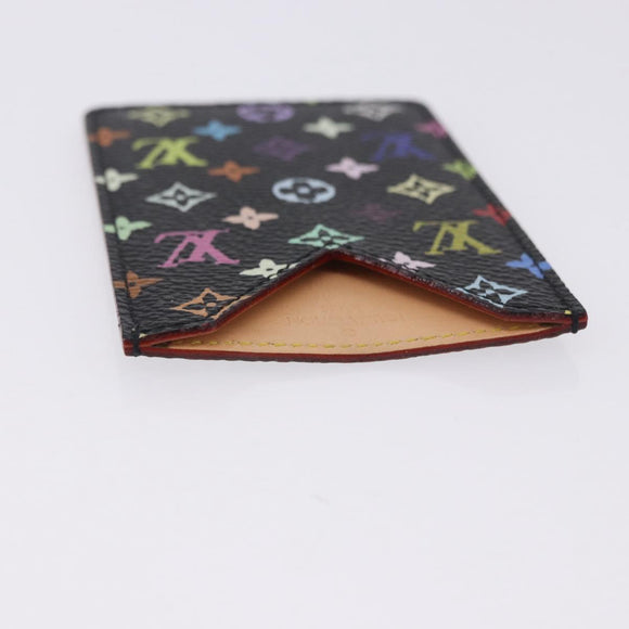 LOUIS VUITTON Monogram Multicolor Etui Hand Mirror Black M92651 LV Auth 199163V