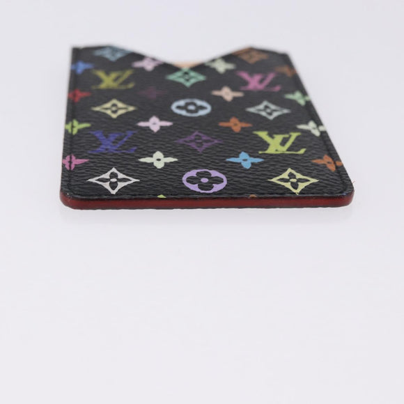LOUIS VUITTON Monogram Multicolor Etui Hand Mirror Black M92651 LV Auth 199163V