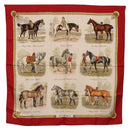 HERMES Carre 90 Scarf Silk Beige Auth 199164-1