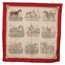 HERMES Carre 90 Scarf Silk Beige Auth 199164-13