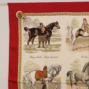 HERMES Carre 90 Scarf Silk Beige Auth 199164-2
